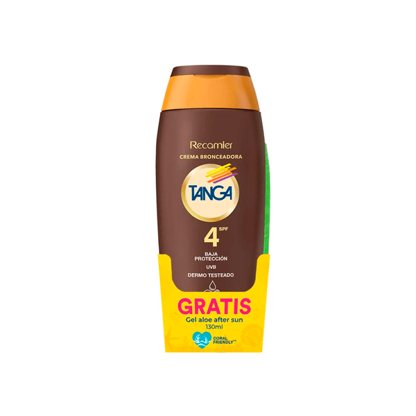 Oferta Bronceador SPF4 x 220 ML + Gel Tanga x 130 G