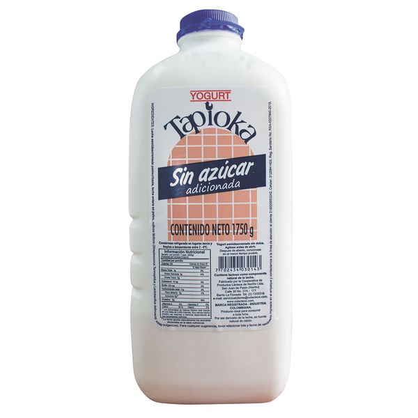 Yogurt Natural Sin Azúcar Tapioka x 1.750Gr