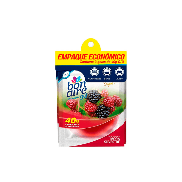 Repuesto Gel Bonaire Mora Silvestre X 3 Unidades X 40 Gr