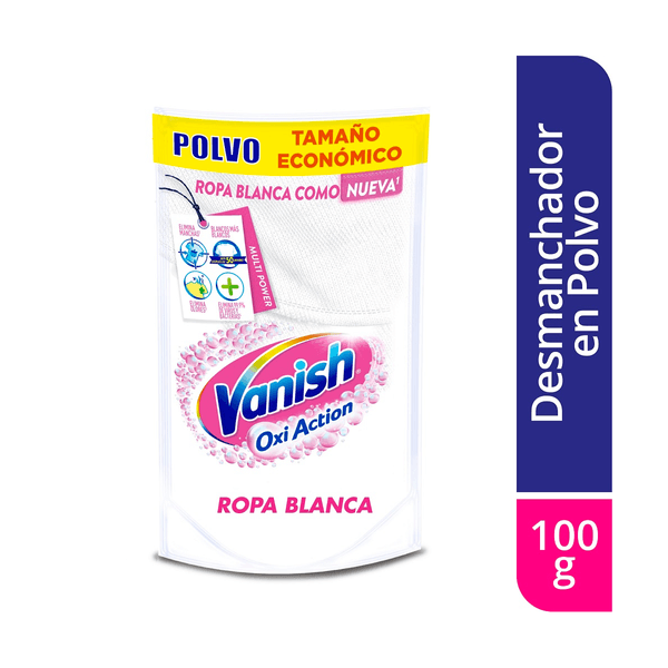 Desmanchador En Polvo Vanish Blanco x 100 Gr