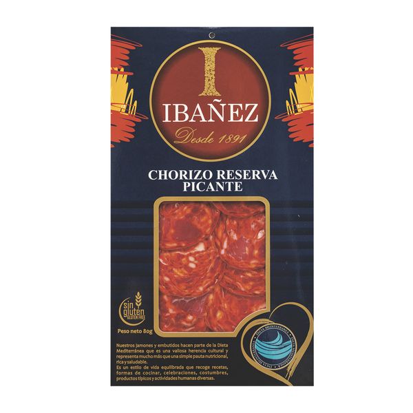 Chorizo Español Reserva Picante Ibáñez x 80Gr
