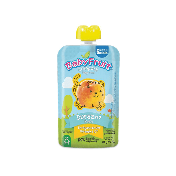 Compota Babyfruit Pouch Durazno x 90 Gr