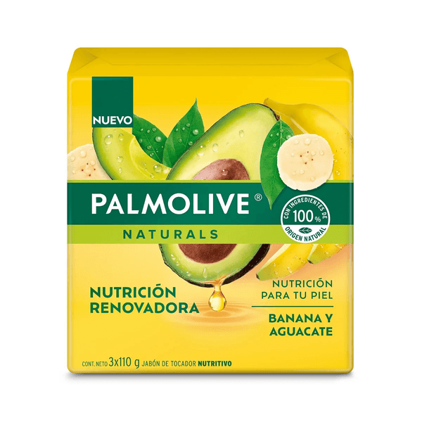 Jabón Palmolive Aguacate Banano 3 Und 110 Gr