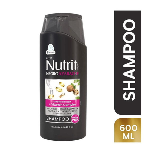 Shampoo Nutrit Negro Azabache 600 Ml