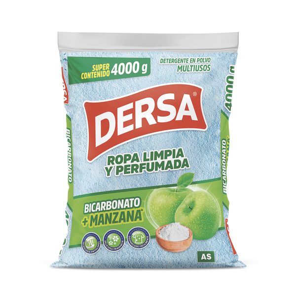Detergente en Polvo Dersa Bicarbonato+Manzana x 4000 G
