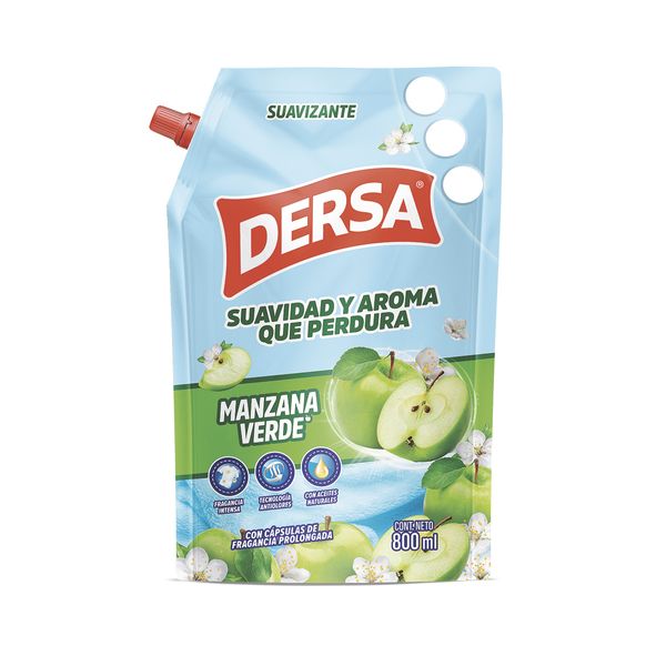 Suavizante Dersa Manzana Verde x 800 ML
