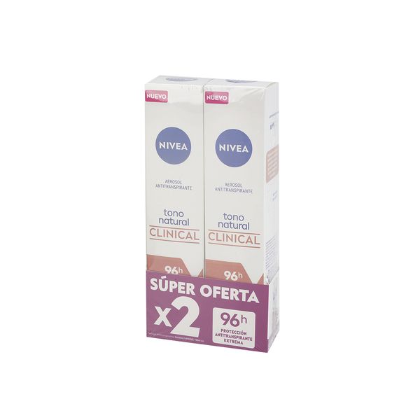 Oferta Deo Spray Nivea Natural Clinical 2Un
