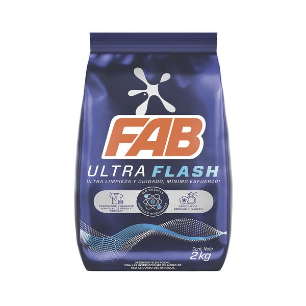 Detergente Polvo Fab Ultra 2 Kg