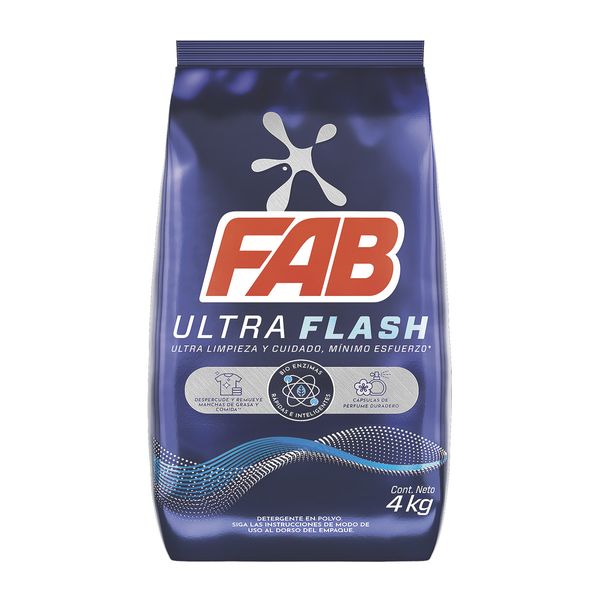 Detergente Polvo Fab Ultra 4 Kg