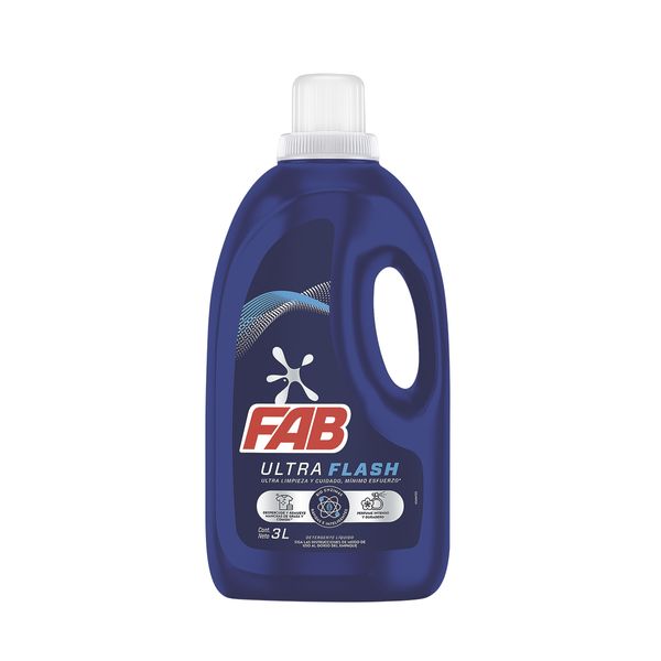 Detergente Liquido Fab Ultra Botella 3 Lt