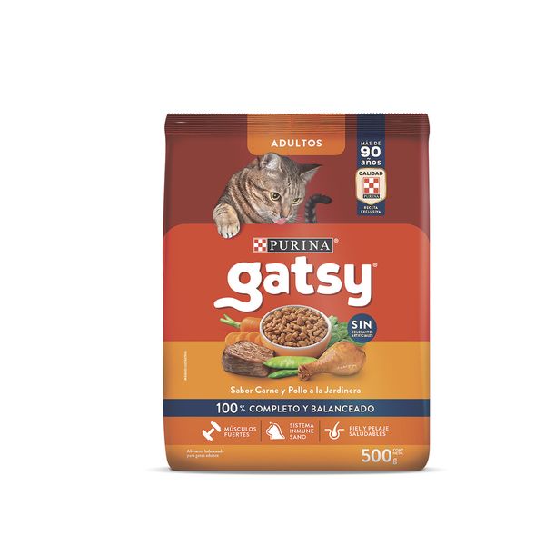 Alimento Seco Gato Gatsy Pescado Salmon 500 Gr