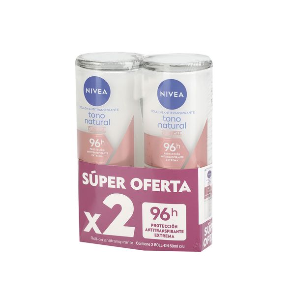 Oferta Desodorante Roll-On Nivea Natural Clinical 2 Un
