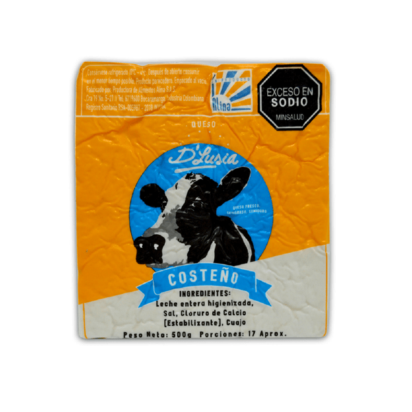 Queso Costeño D'Lusia x 500 Gr