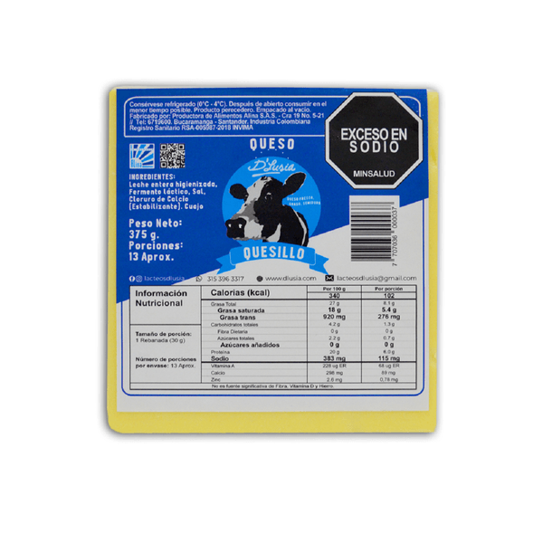Quesillo en Bloque D´Lusia x 375Gr
