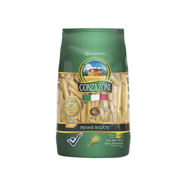 Pasta Conzazoni Penne Rigate x 500 G