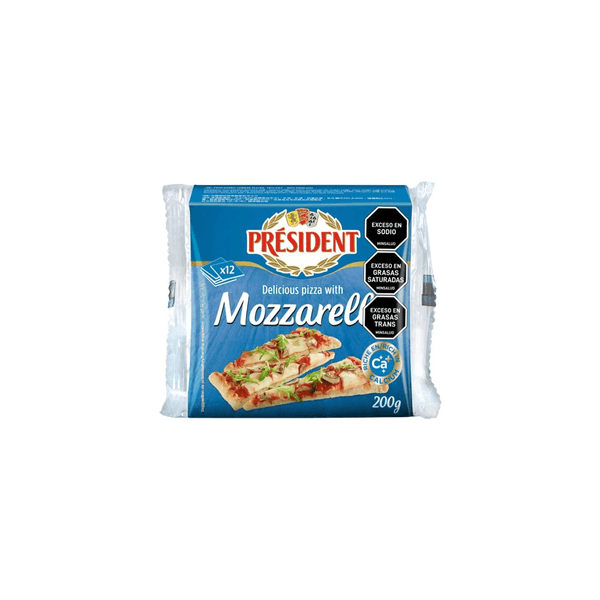 Queso Tajado President Mozzarella 200 Gr