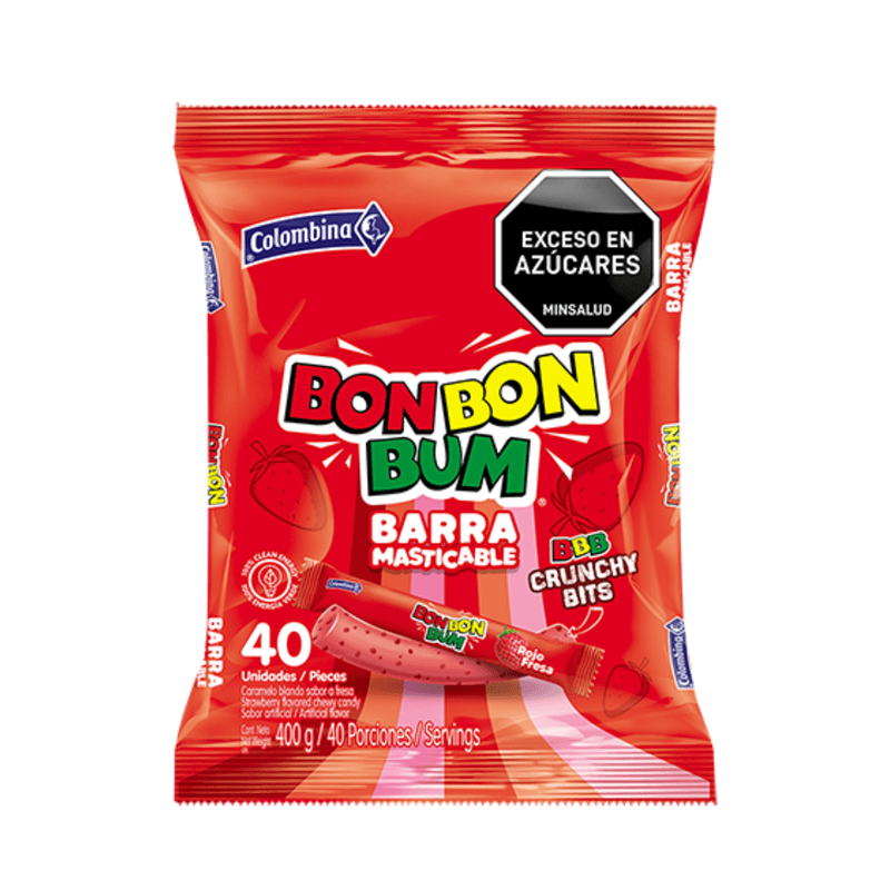 Bon Bon Bum Barra Masticable 40 Und x 400 G - Mercados Colsubsidio