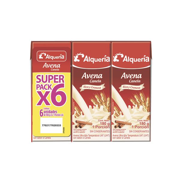 Oferta Avena Alquería Canela Tetra 180 G Pague 5 Lleve 6