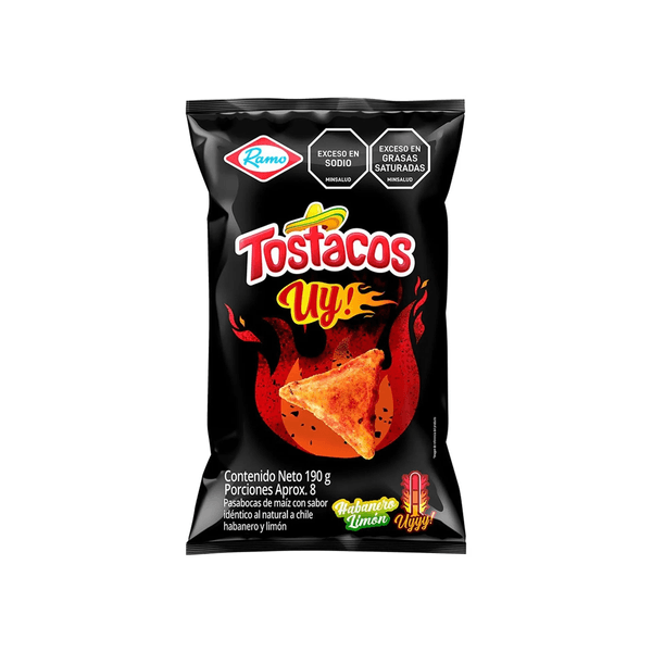 Tostacos Uy Habanero Limón 190 Gr