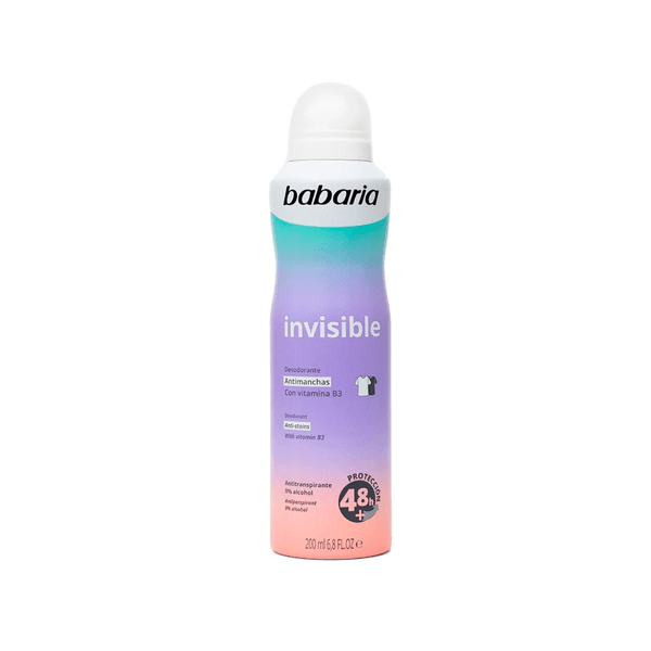 Desodorante Spray Babaria Invisible Vitamina B3 x 200 Ml