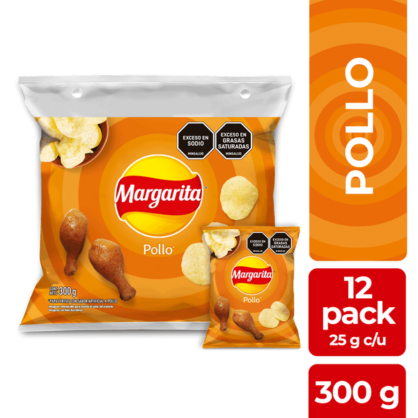 Papas Fritas Pollo Margarita 12 Und x 300 G