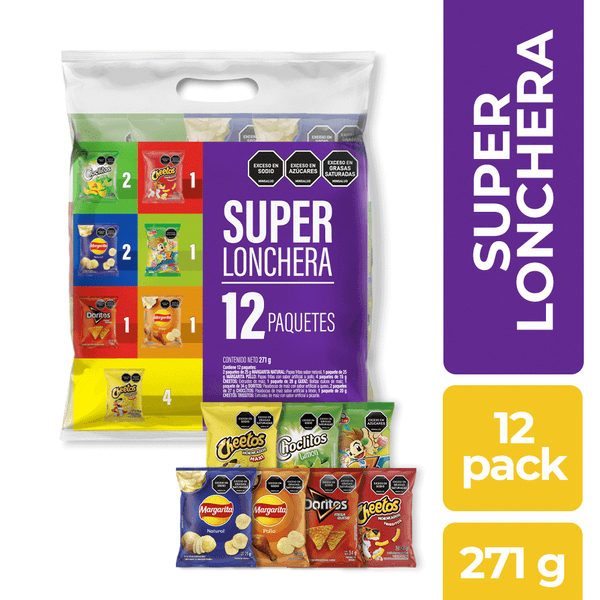 Surtido Super Lonchera x 12 Unidades x 271 G