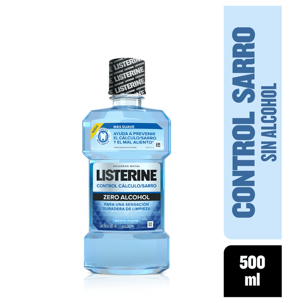 Enjuague Bucal Listerine Zero Alcohol x 500 Ml
