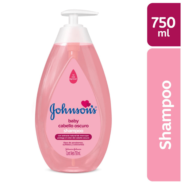 Shampoo Johnson's Baby Cabello Oscuro x 750 Ml