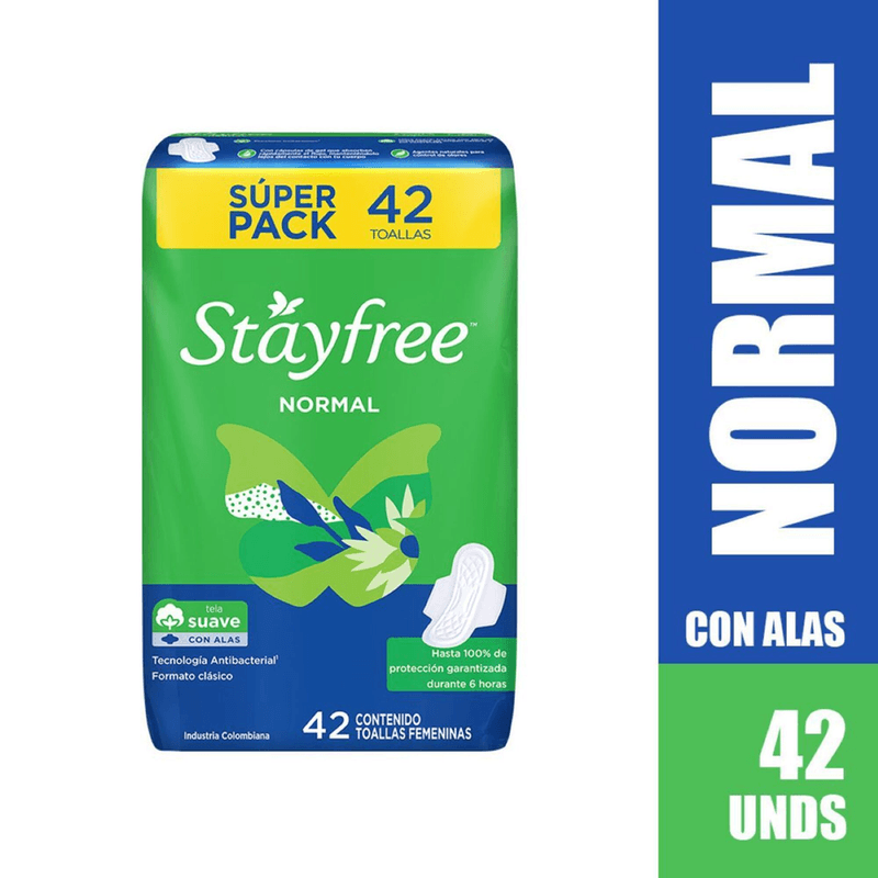Toallas-Femeninas-Stayfree-Normal-con-Alas-x-42-Unidades