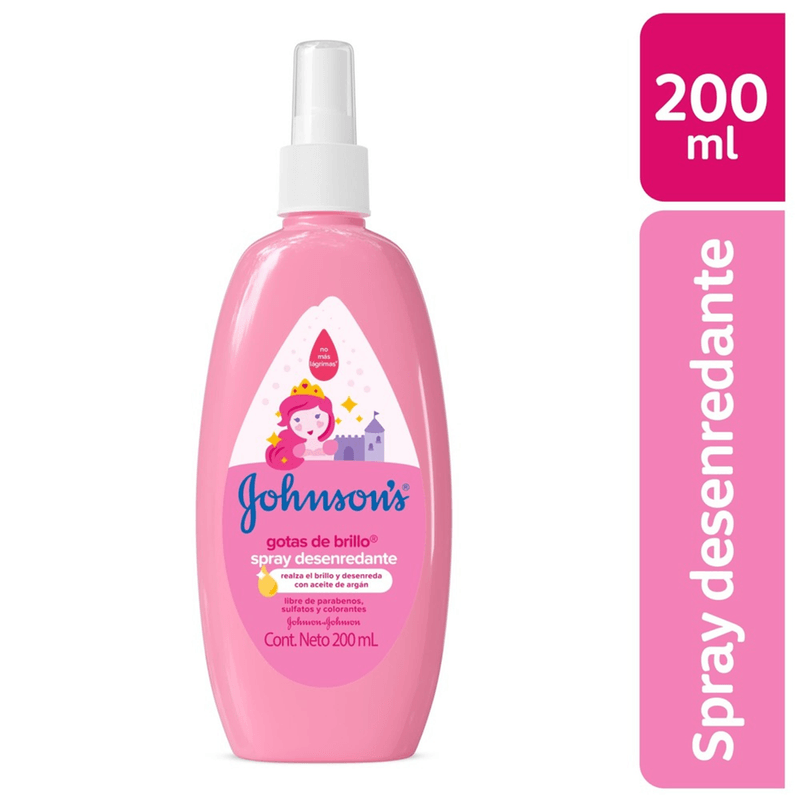 Spray-Desenredante-Johnsons-Gotas-de-Brillo-x-200-Ml