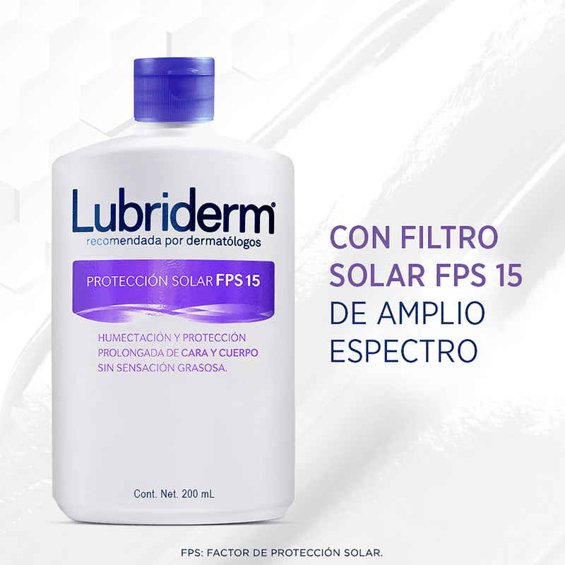 Crema-Corporal-Lubriderm-Proteccion-Solar-FPS-15-x-200-Ml
