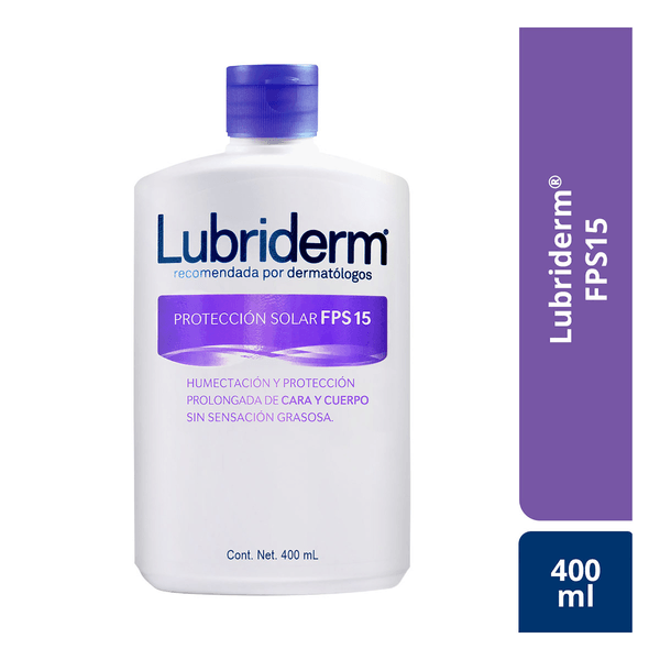 Crema Corporal Lubriderm Protección Solar FPS 15 x 400 Ml