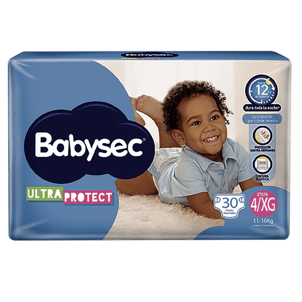 Pañal Babysec Ultraprotect Xg 30 Und