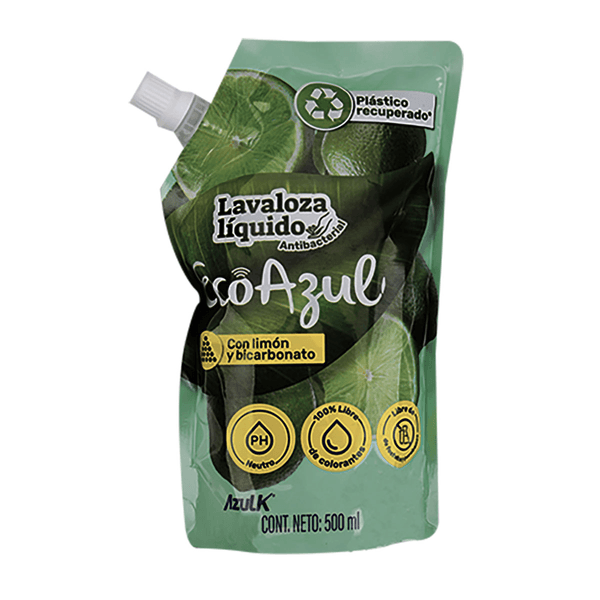 Lavaloza Liquido ECOAZUL Doypack 500 Ml.
