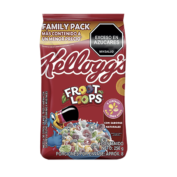 Cereal Froot Loops KELLOGGS  Bolsa 250 gr.