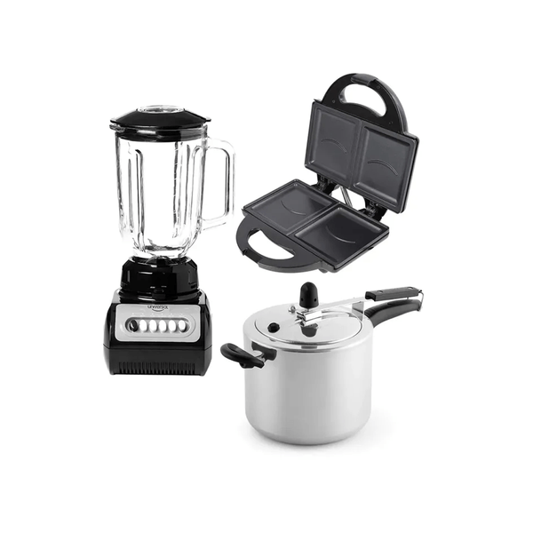 Combo UNIVERSAL Licuadora+Sanduchera+Olla 6Litros L50119
